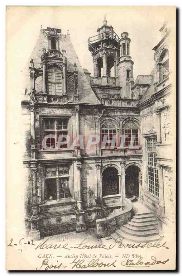 CPA Caen ancien hotel de Valois 