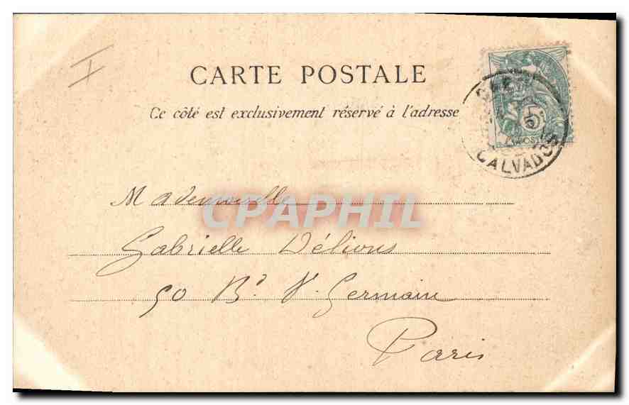 CPA La Normandie Caen Eglise Saint Jean  — Verso