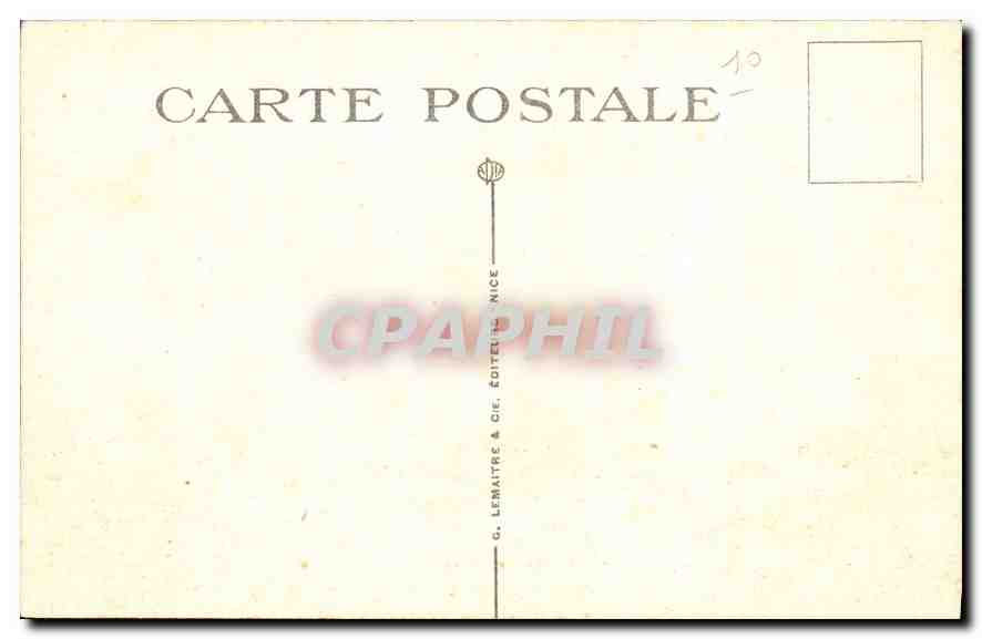 CPA Villefranche sur Mer la Rade et l'Escadre Bateaux — Rückseite