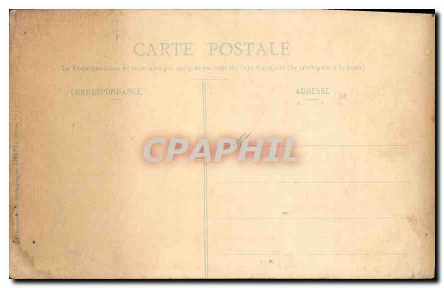 CPA Monaco vue generale de la Principaute  — Verso