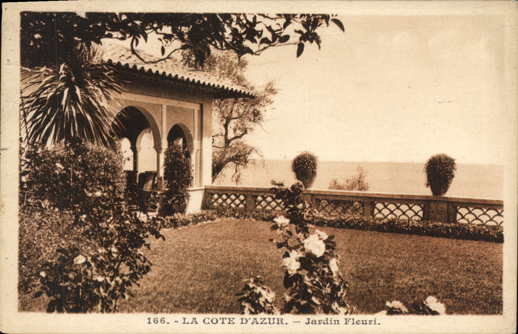 La Côte d'Azur — Jardin Fleuri — Éditions d'Art, n°166