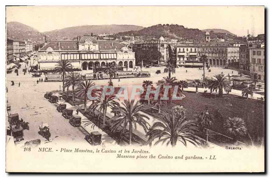 CPA Nice Place Massena le Casino et les Jardins 