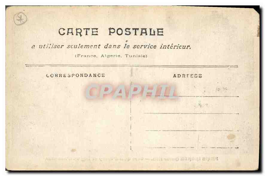 CPA Paris Inonde Janvier 1910 Gare Quai d'Orsay et legion d'Honneur  — Rückseite