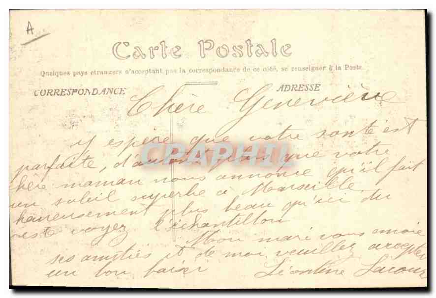 CPA Paris Inonde Cliche 28 Janvier 1910 Aspect de la Rue de Lille  — Rückseite