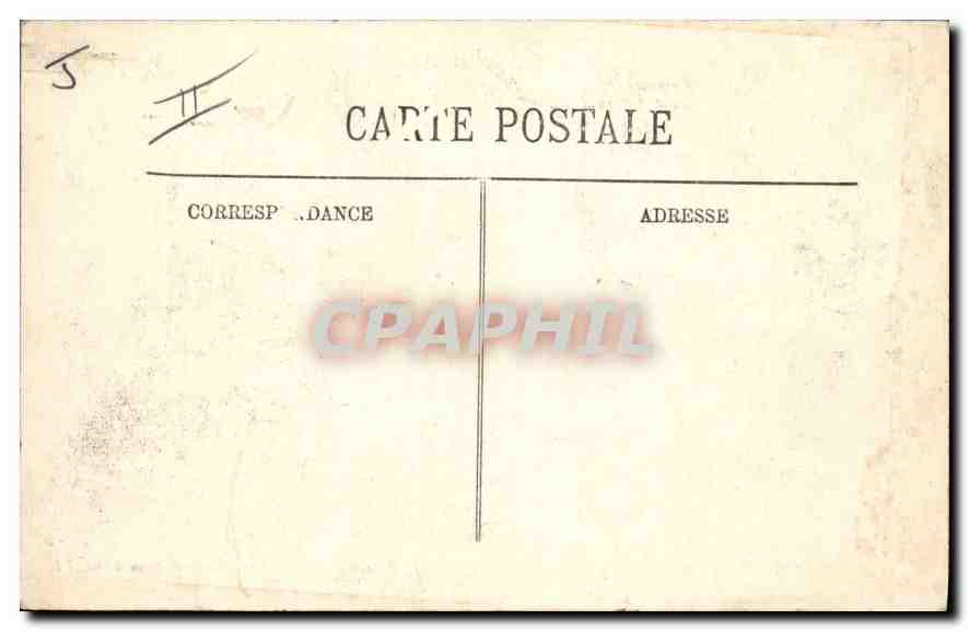 CPA Inondations de Paris Janvier 1910 le bateau de passage de la Rue Saint Dominique  — Rückseite