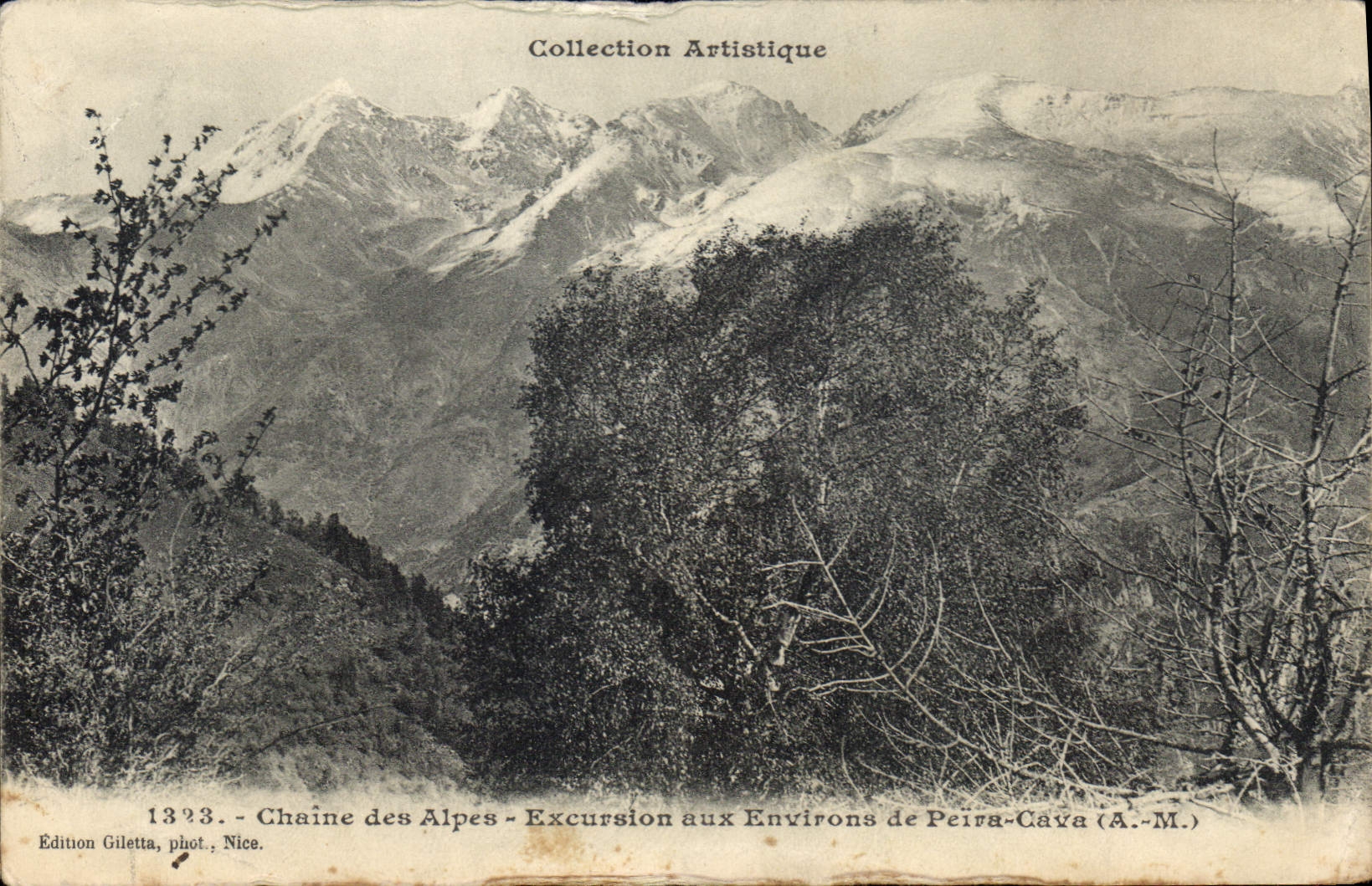 Chaîne des Alpes — Excursion aux Environs de Peïta-Cava (A.-M.) — Édition Giletta, phot. Nice