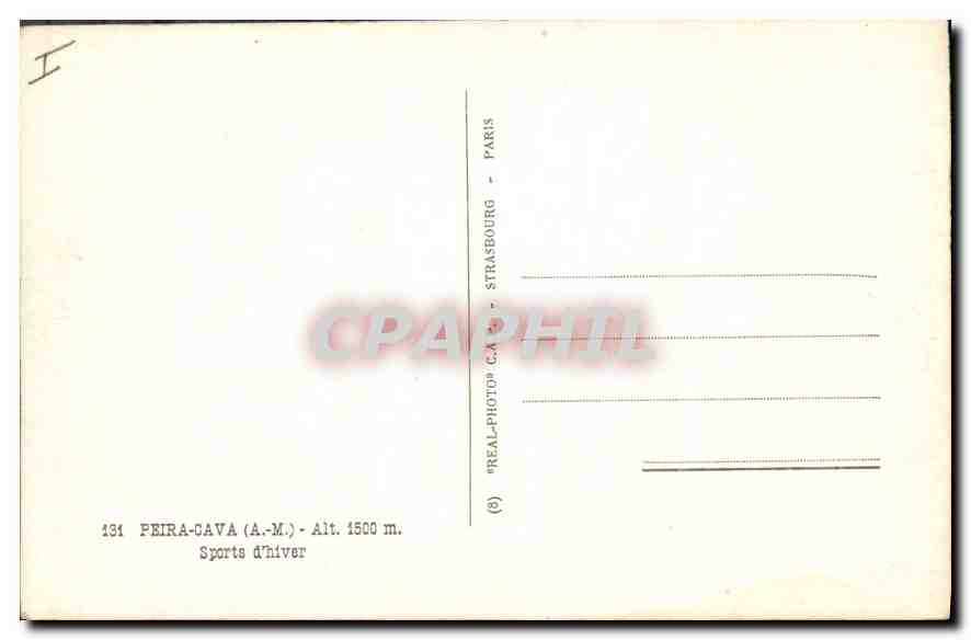 Peira-Cava — Sports d'hiver — REAL-PHOTO® - STRASBOURG - PARIS — Reverso