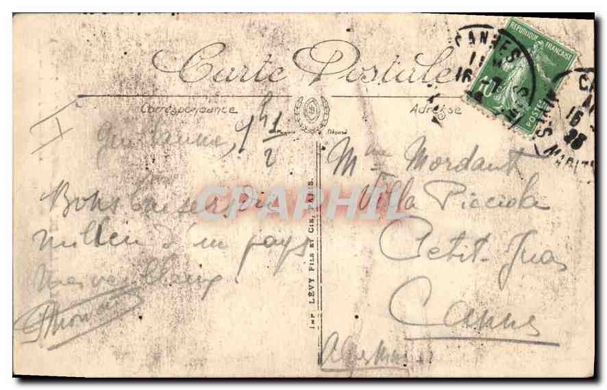 CPA Haut Vallee du Var Guillaume le chateau Feodal  — Rückseite