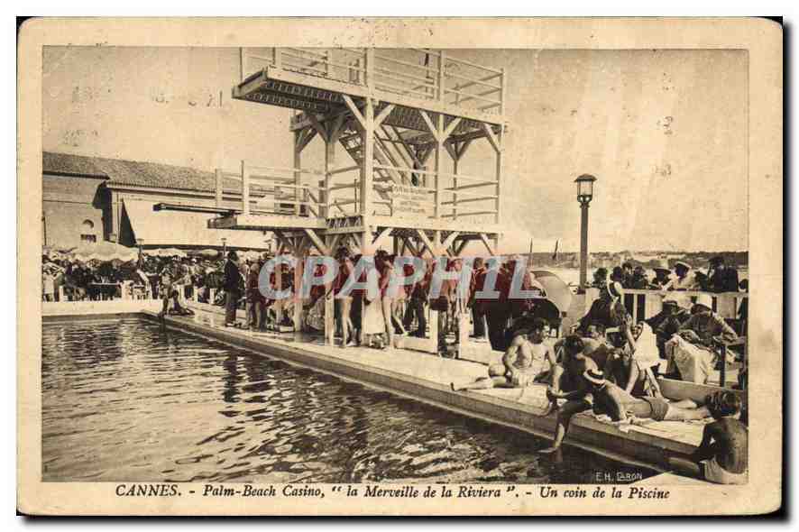 CANNES - Palm-Beach Casino, "la Merveille de la Riviera" - Un coin de la Piscine