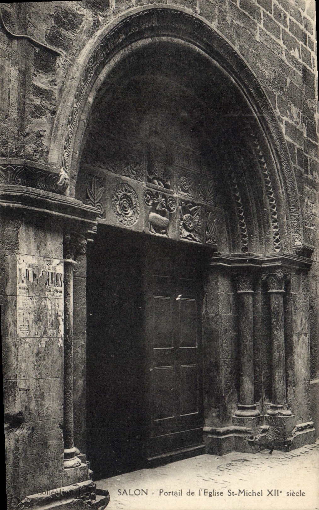 Salon - Portail de l'Église St-Michel XIIe siècle — éditeur JUBIN