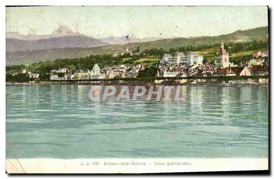 CPA Evian les Bains vue generale