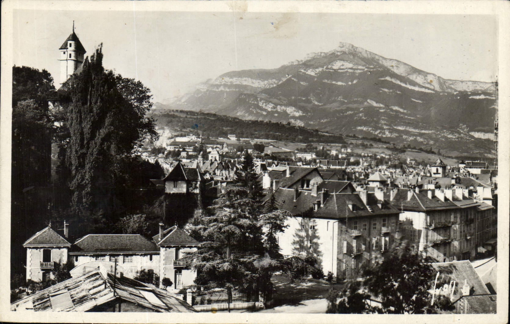 CPA Chambery Savoie vue generale et le Nivolet 