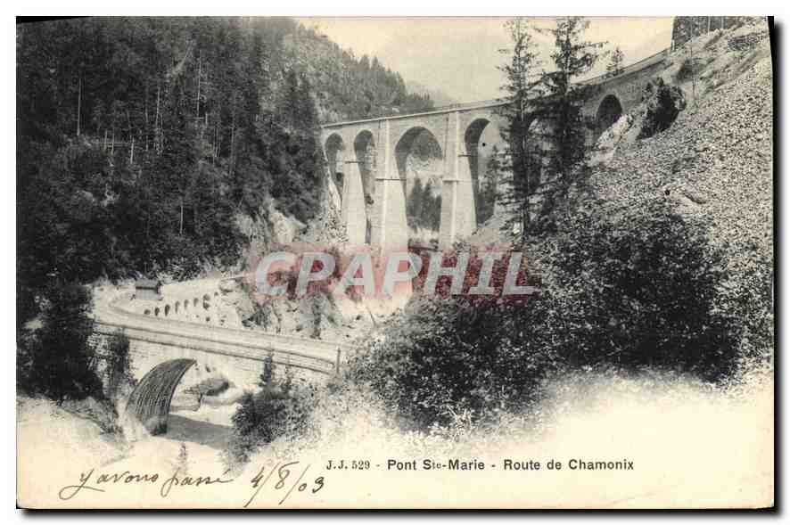 Pont Sainte-Marie — Route de Chamonix — J.J. 529