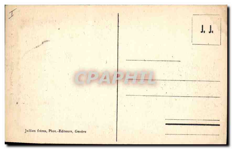 Chamonix — Le Mont-Blanc — J. J. 6007 — Verso