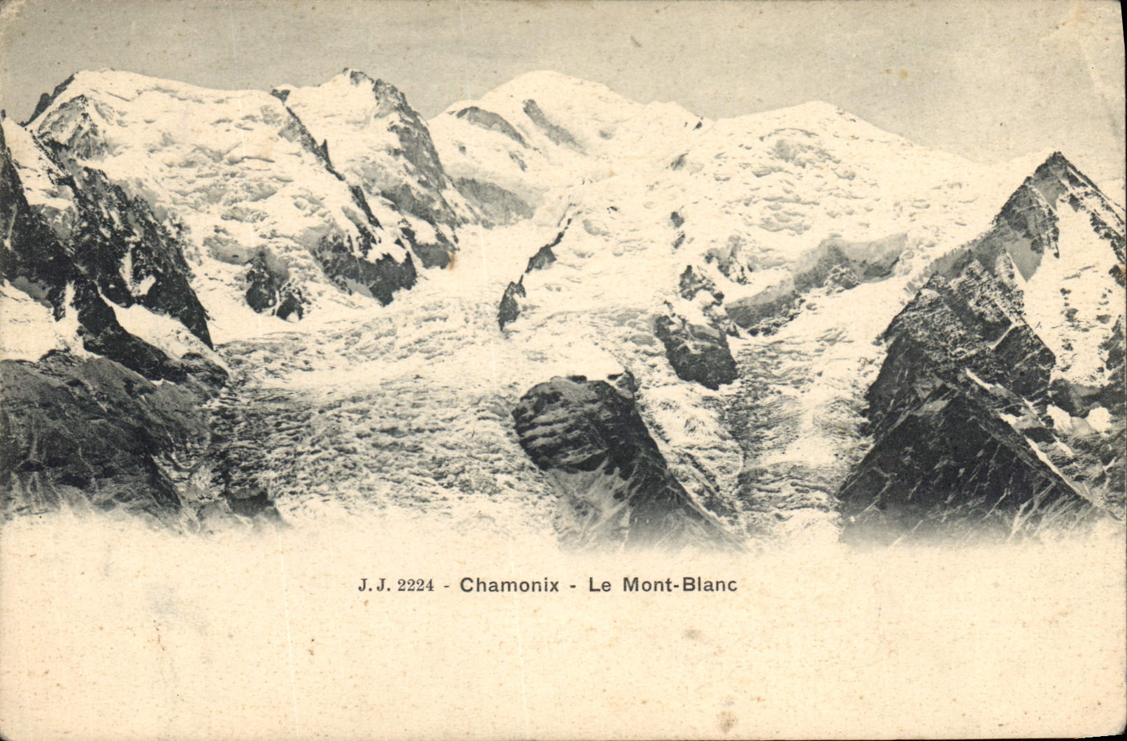 Chamonix - Le Mont-Blanc — J.J. 2224 — éditeur Jullien Frères, Genève
