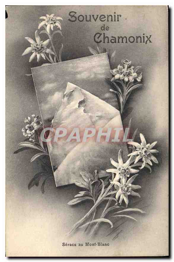 CPA Souvenir de Chamonix Seracs au Mont Blanc