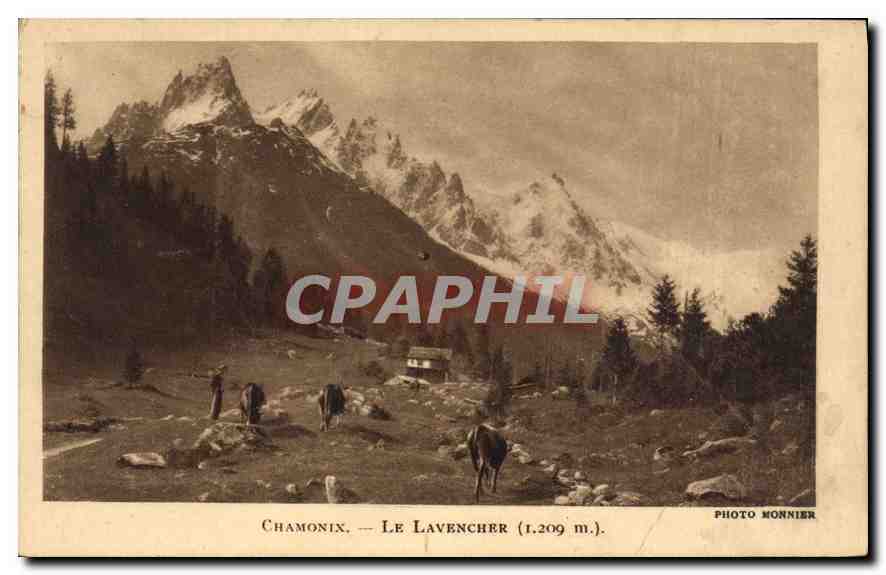 Chamonix — Der Lavencher (1.209 m.) — Photo Monnier