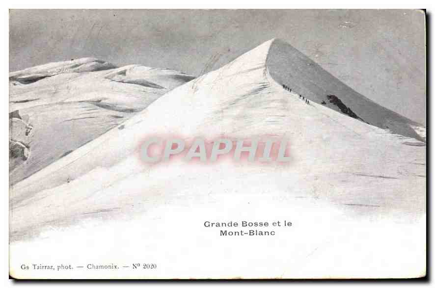 Grande Bosse et le Mont-Blanc — vue alpine — Gs Tairraz, phot. — Chamonix — N° 2020
