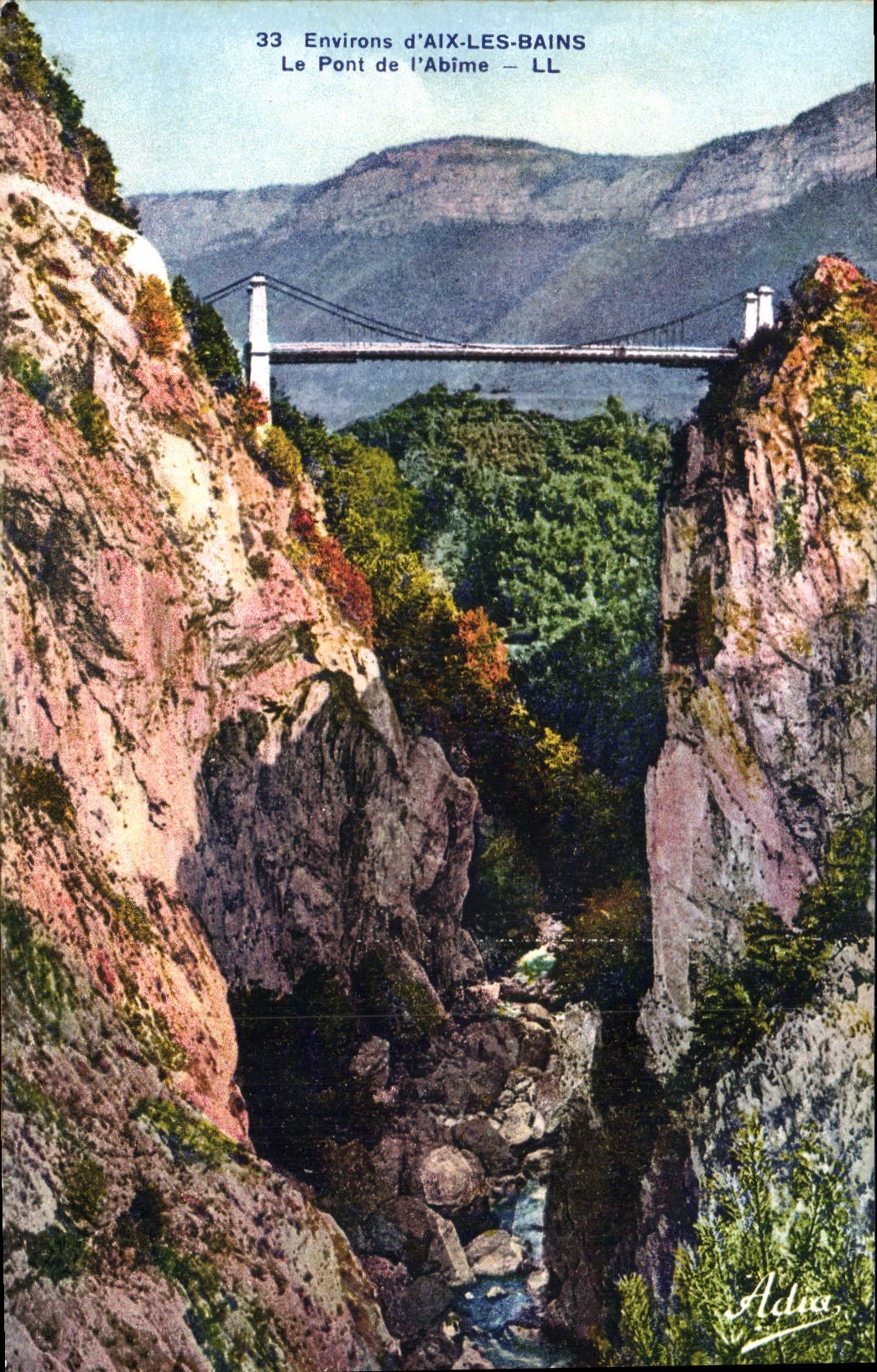 CPA Environs d'Aix les Bains le Pont de l'Abime 
