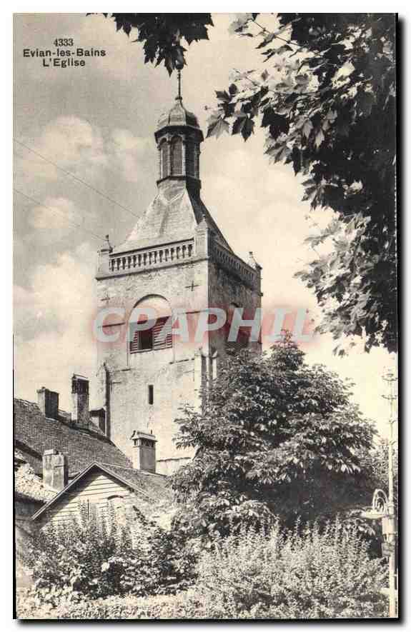 Evian-les-Bains — L'Église — Phototypie Co., Neuchâtel