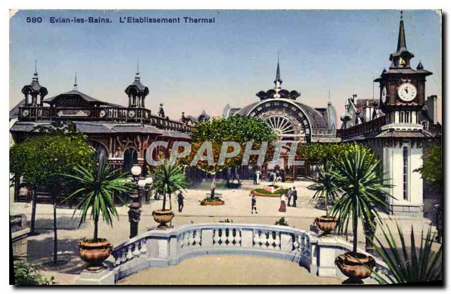 Evian-les-Bains. L'Établissement Thermal — Phototypie Co. Neuchâtel, n° 580