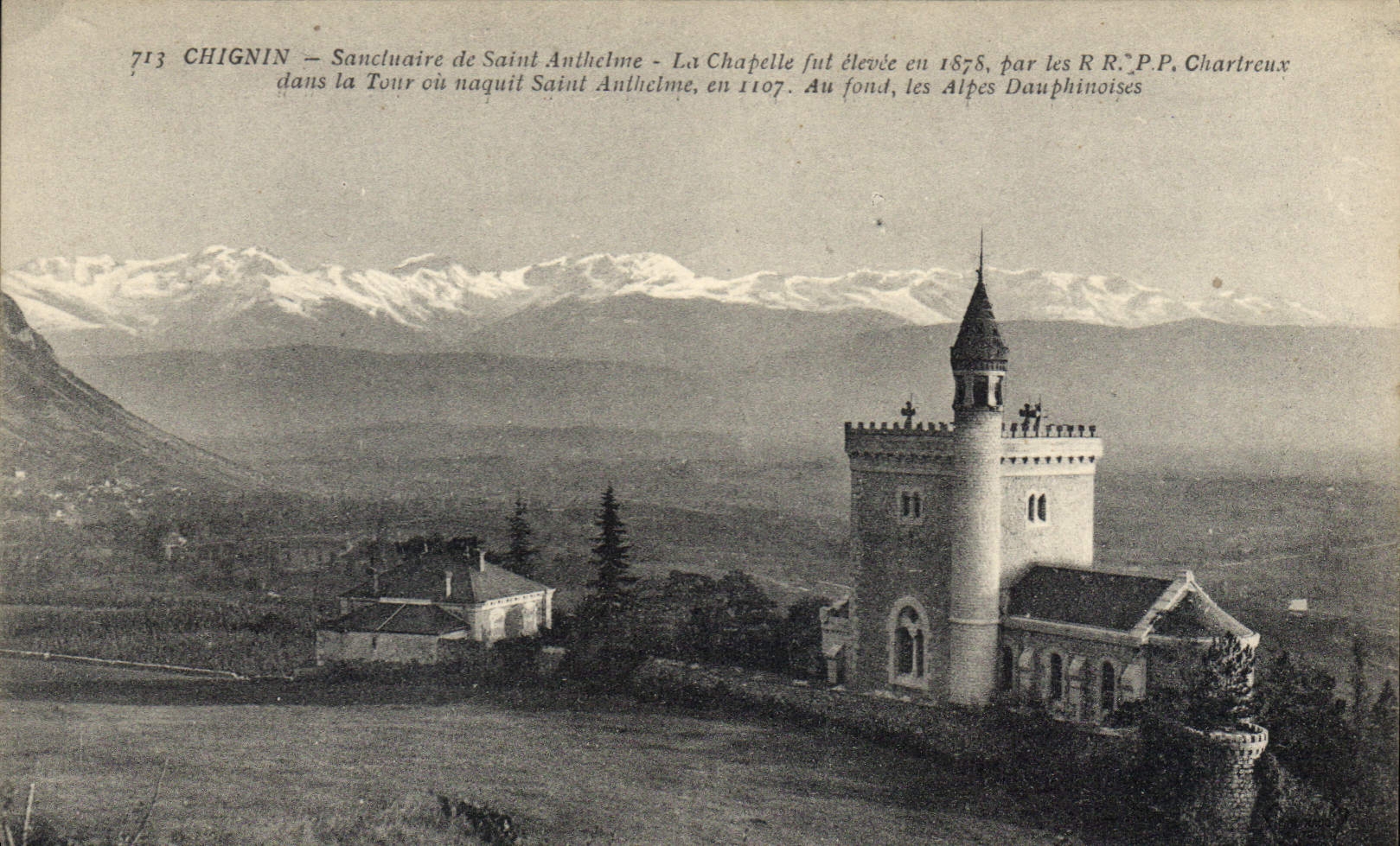 Chignin — Wallfahrtskirche Saint Anthelme — Kirche errichtet 1875 von den R.R.P.P. Chartreux