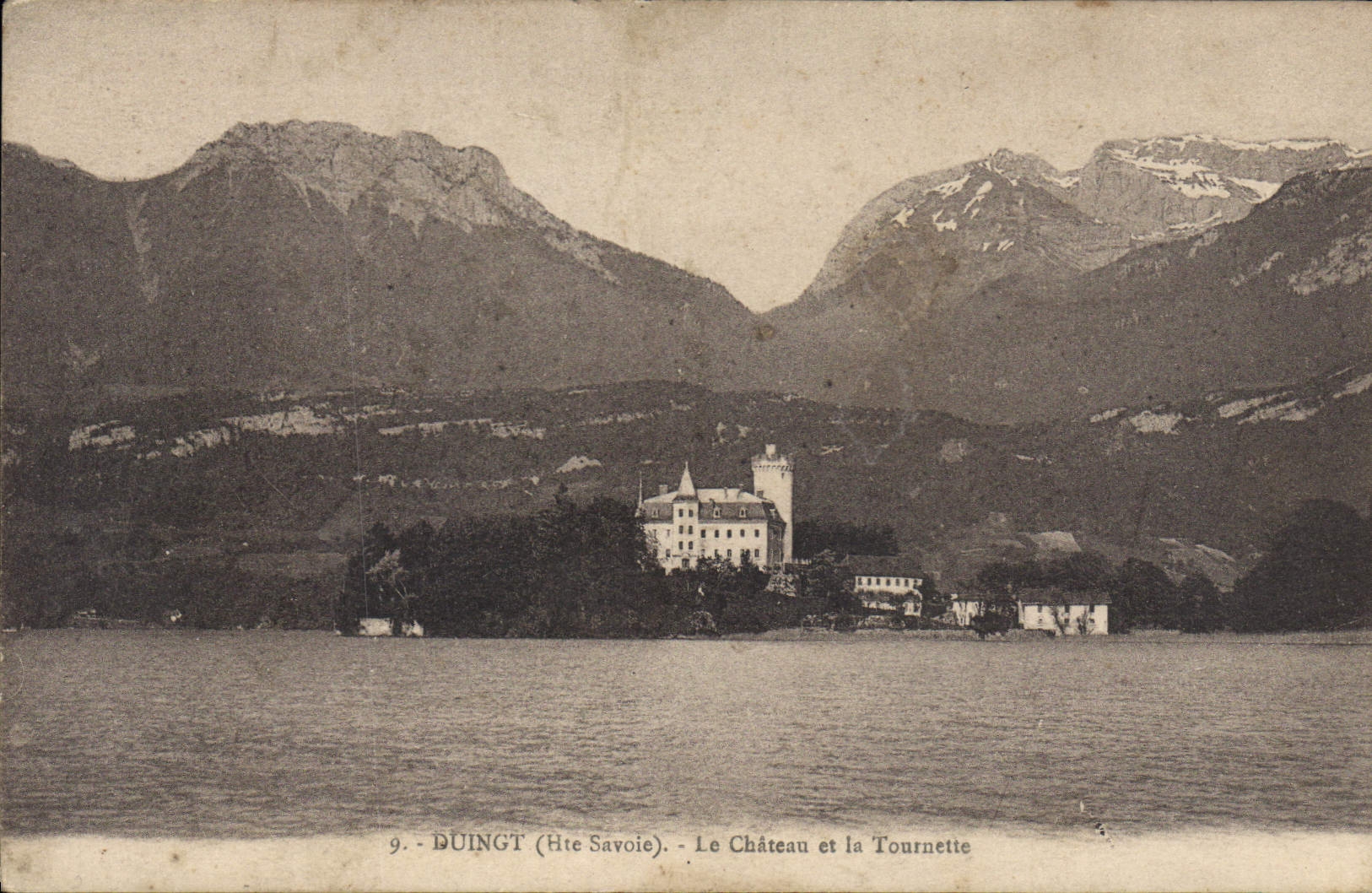 Duingt (Haute-Savoie) — Le Château et la Tournette — éditeur D. Pernin, n°9