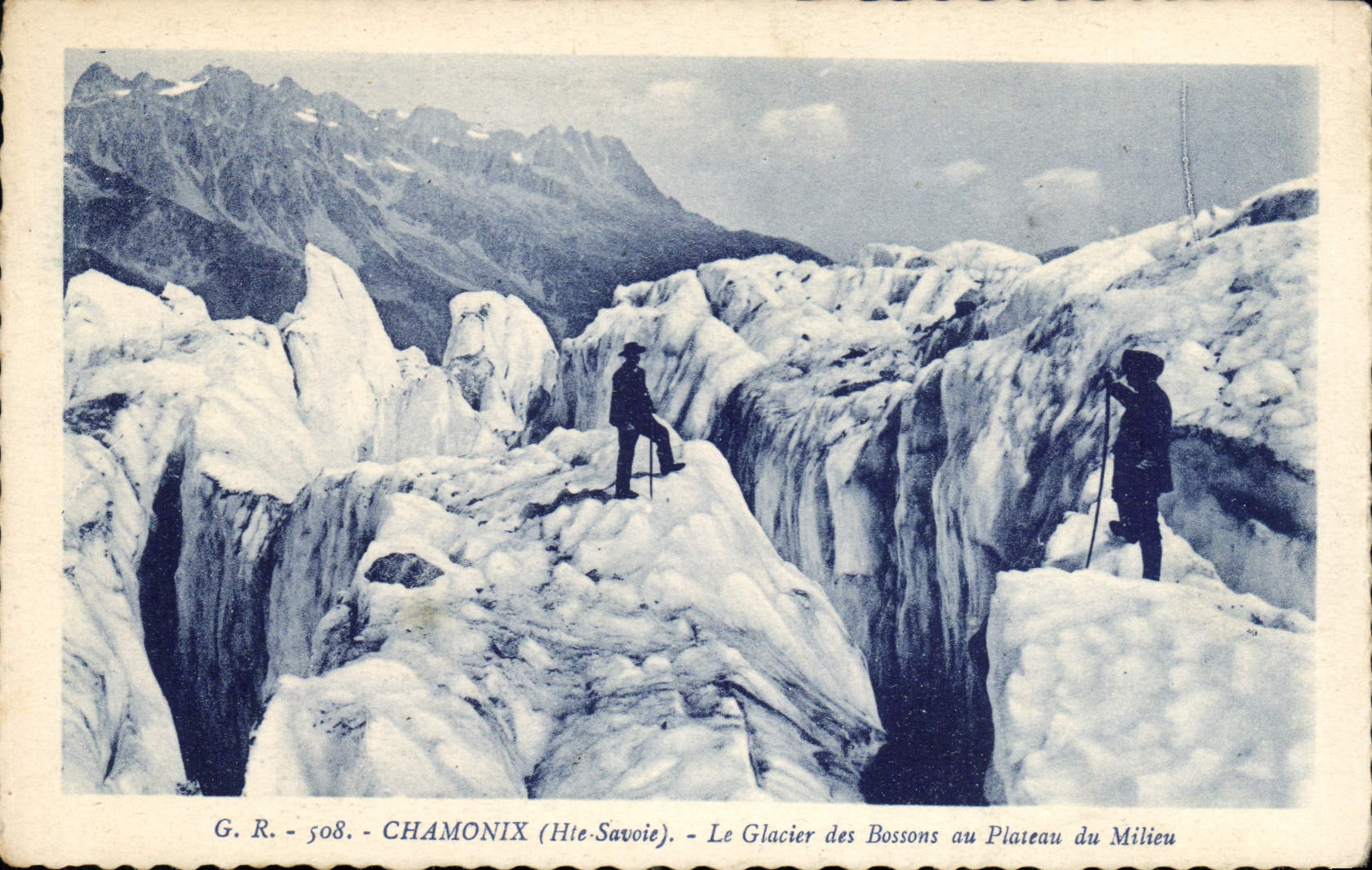 Chamonix (Haute-Savoie) — Le Glacier des Bossons au Plateau du Milieu — G. R. - 508