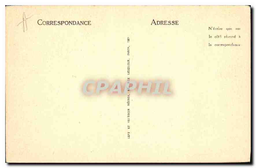 CPA Chamonix Mont Blanc les Aiguilles  — Verso