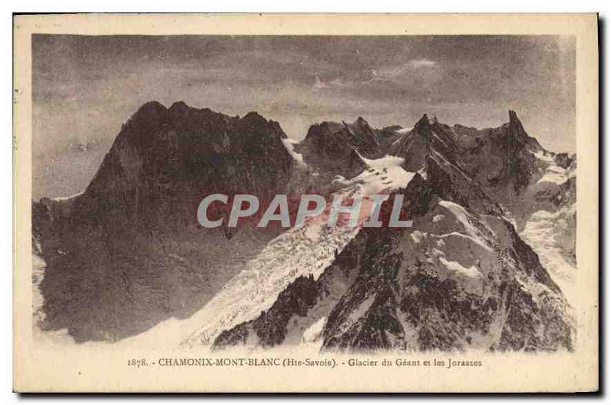 CPA Chamonix Mont Blanc Hte Savoie Glacier du Geant et les Jorasses 