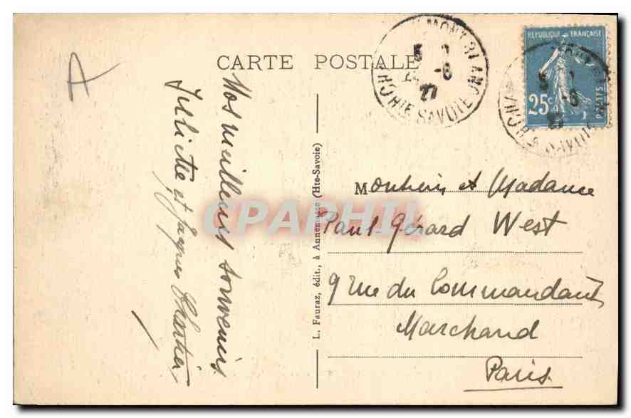 CPA Chamonix Mont Blanc Hte Savoie Glacier du Geant et les Jorasses  — Verso