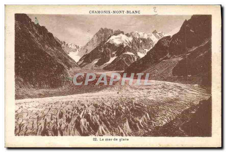 CPA Chamonix Mont Blanc la mer de Glace 