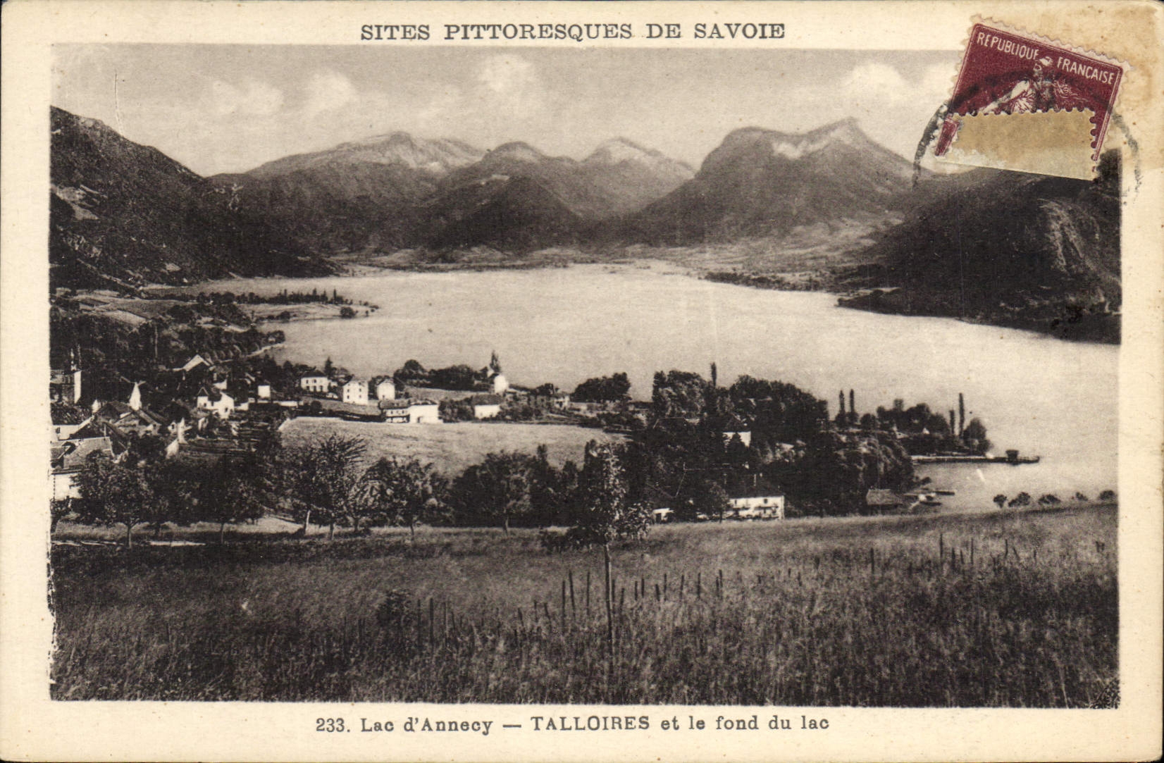 Lac d'Annecy — Talloires et le fond du lac — Sites pittoresques de Savoie, n°233