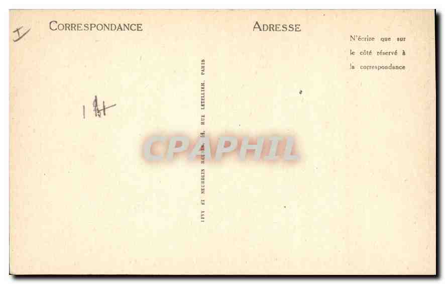 CPA Grasse vue entre les Oliviers  — Rückseite