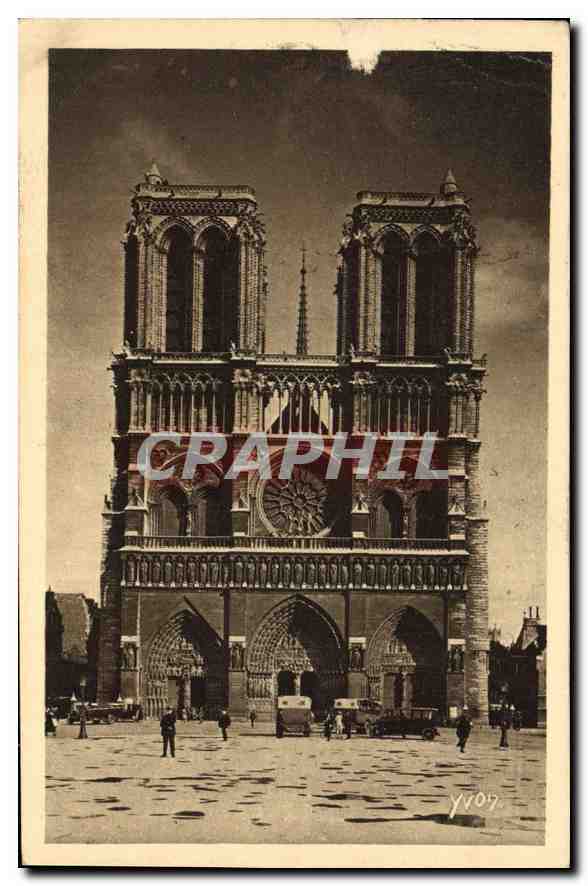 CPA Paris en Flanant Notre Dame facade 