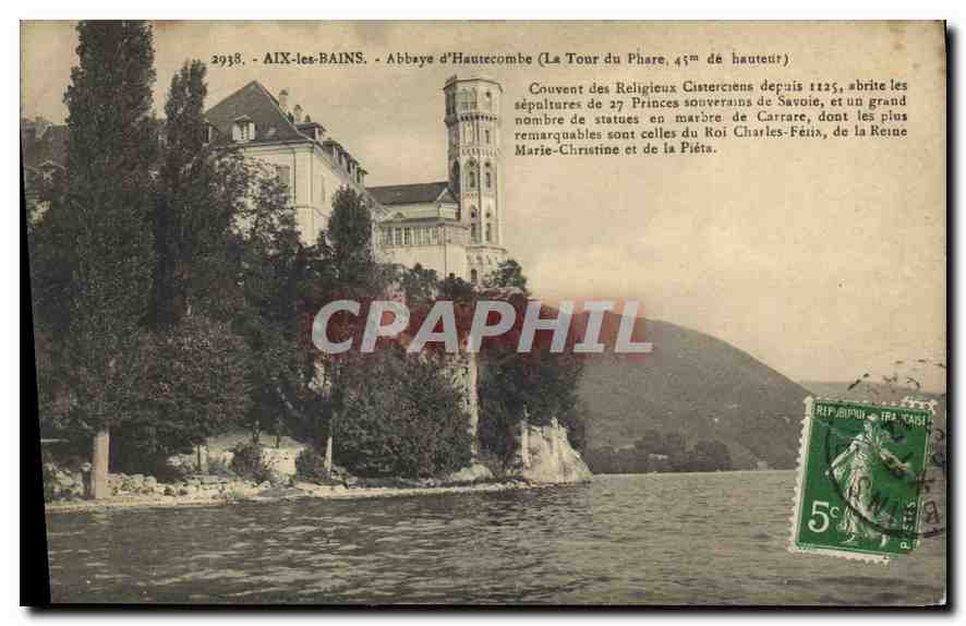 CPA Aix les Bains Abbaye d'Hautecombe La Tour du Phare 