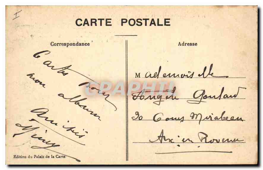 CPA Aix les Bains Abbaye d'Hautecombe La Tour du Phare  — Verso