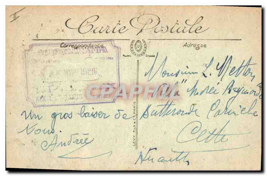 CPA Aix les Bains Villa des Fleurs  — Verso