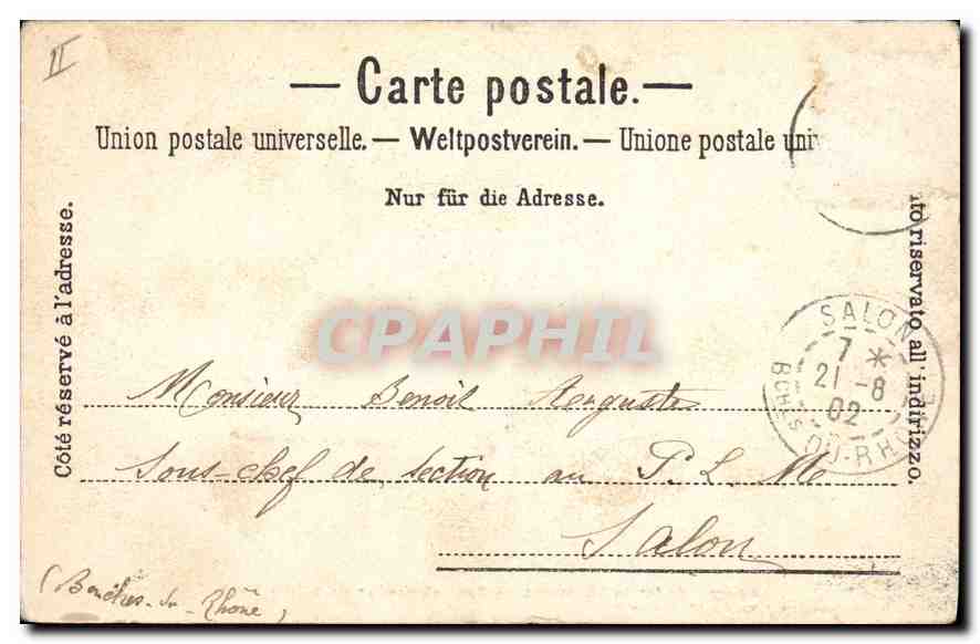 Chamonix Railway — Bridge and Viaduct of Sainte-Marie — Charnaux Frères & C°, Geneva, no. 5099 — Back