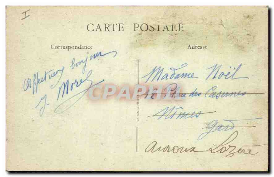 CPA Aix les Bains l'Etablissement Thermal et Porteurs  — Rückseite
