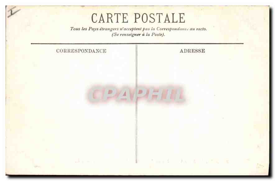 CPA Aix les Bains Lac du Bourget Rochers du Brison  — Verso