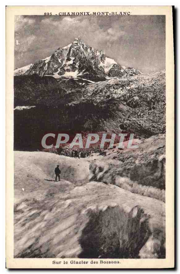 Chamonix-Mont-Blanc — Sur le Glacier des Bossons — L. Morand, phot.-édit., Megève (Haute-Savoie)