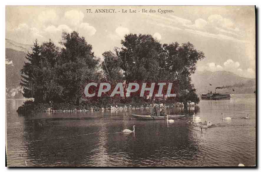 Annecy - Le Lac - Ile des Cygnes — édition anonyme, n°77
