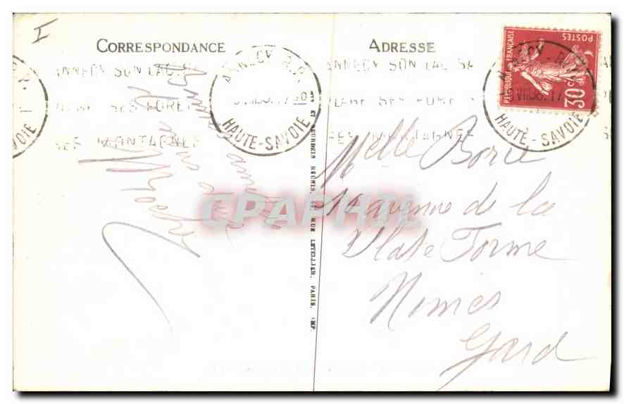 Annecy — Place Saint-François — LL. n°406 — Rückseite