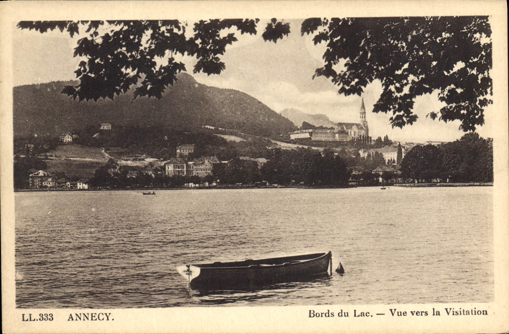 Bords du Lac — Vue vers la Visitation — LL.333 — Annecy