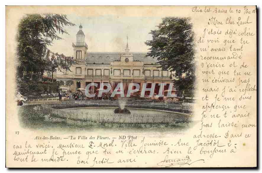 CPA Aix les Bains La Villa des Fleurs 