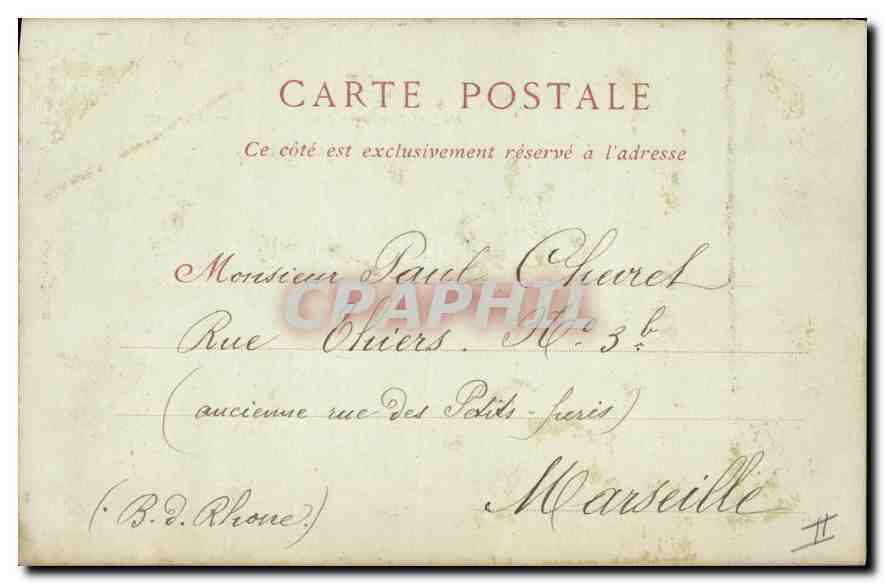 CPA Aix les Bains La Villa des Fleurs  — Verso