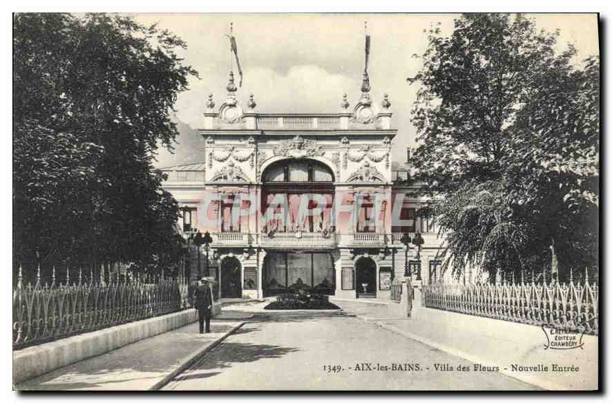 CPA Aix les Bains Villa des Fleurs Nouvelle Entree 