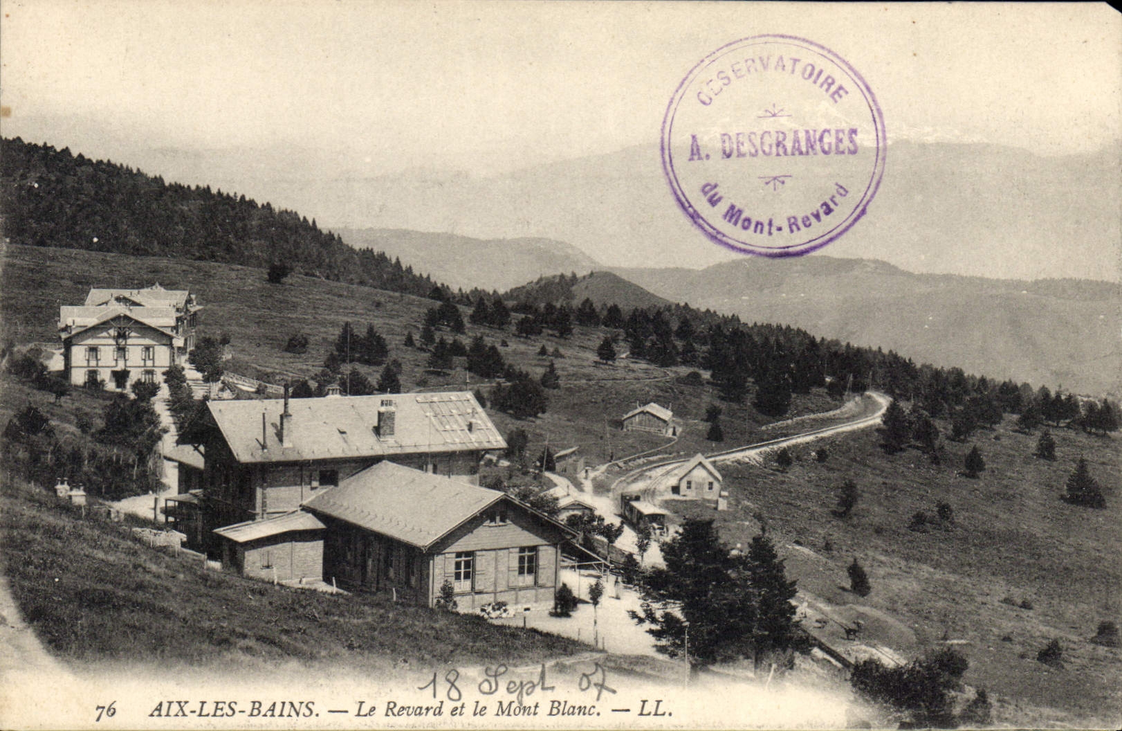 CPA Aix les Bains Le Revard et le Mont Blanc 