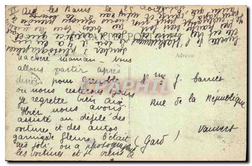 CPA Aix les Bains Etablisement Thermal La Buvette  — Rückseite